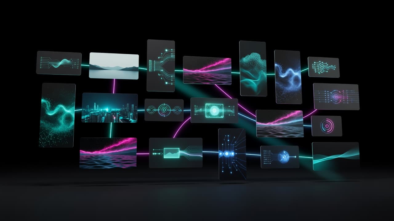 AI short video generator app with Google Veo-style cinematic video previews